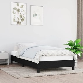 346674 vidaXL Cadru de pat, negru, 80x200 cm, material textil