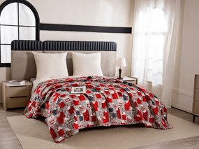 Cuvertura de pat WINTER COTTAGE, gri Dimensiune: 220 x 240 cm