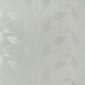 Tapet Astoria, Ivory Cream Luxury Flock, 1838 Wallcoverings, 5.3mp / rola