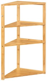 Etajera pentru baie pe colt, Lab'n Modul, 3 niveluri, 80 cm