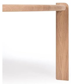 Măsuță de cafea în culoare naturală din lemn de stejar 100x180 cm Kulin – Gazzda