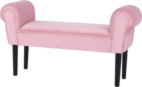 Bancă, catifea Velvet, roz învechit/negru, BURDA