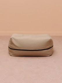 Puf pentru exterior bej din textil acrilic, "Les Sables-d'Olonne"