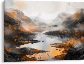 Tablou - Pictura peisajelor montane (70x50 cm)