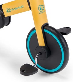 KINDERKRAFT 3în1 tricicletă pentru copii 4TRIKE galben/turcoaz