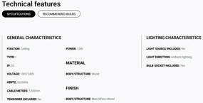 Lustra/Pendul metalic design modern minimalist MARGOT alb