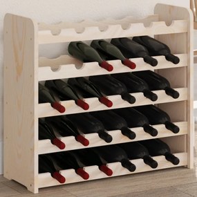 4007557 vidaXL Suport de vinuri, 67,5x25x60 cm, lemn masiv de pin