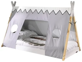 Set TIPI format dintr-un Pat copii (90 x 200 cm) și un set textil asortat.