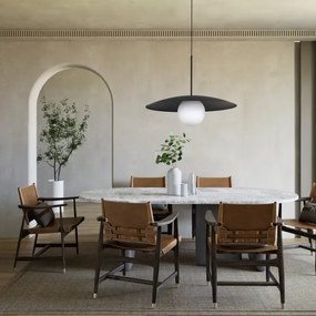 Lustră pe cablu SLATE 1xE27/15W/230V d. 65 cm negru