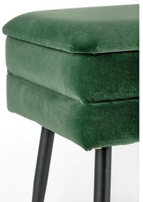 Scaun Velva 1, verde/negru