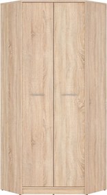 Dulap NEPO PLUS, stejar sonoma, PAL, cu 2 usi, 80x80x197 cm