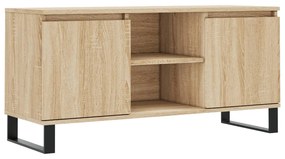 827023 vidaXL Comodă TV, stejar sonoma, 104x35x50 cm, lemn compozit