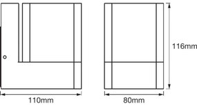 Ledvance - Aplica de perete exterioară cu LED RGB SMART + CUBE LED/9.5W/230V IP44 Wi-Fi