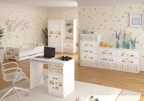 Pătuţ de înaltă calitate 180 x 90 cm pentru micii constructori