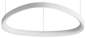 Lustra LED suspendata design circular GEMINI SP D061 BIANCO