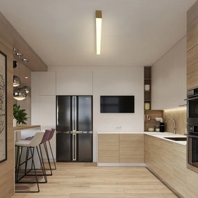 Brilagi - Lampă de tavan LED dimabilă SLEEKLINE LED/40W/230V Wi-Fi Tuya aurie + telecomandă