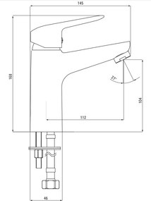 Boro Robinet lavoar finisaj negru BMO_N20M