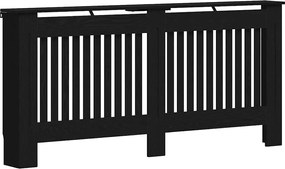vidaXL Capac pentru radiator Stejar Negru 172 x 19 x 81,5 cm