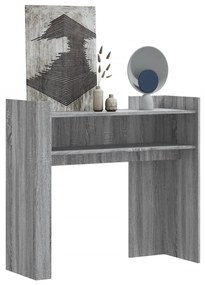 vidaXL Măsuță consolă, gri sonoma, 100x35x90 cm, lemn prelucrat