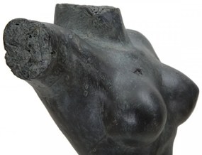 Figurina decorativa neagra din polirasina, 19x17x50 cm, Museum Woman Mauro Ferretti