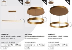 Lustra moderna LED controla prin gesturi Layla 44cm