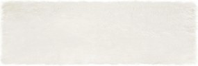 vidaXL Covor din Lână Faux Tafalla Alb 80 x 250 cm Poliester