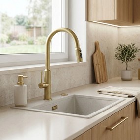 Baterie de bucătărie Rea Master Brush Gold