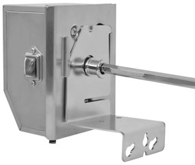 Rotisor cu motor profesional pentru BBQ, otel, 1200 mm