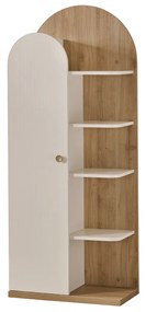 Biblioteca Louis cu 1 usa si 4 rafturi ,   design scandinav, 70x35x174 cm
