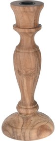 Sfeșnic din lemn de acacia Roma, 10 x 25 cm