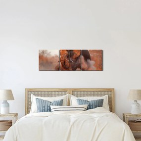 Tablou - Marele elefant african (cu ceas) (90x30 cm)