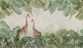 Tapet Palm Jungle, Giraffe, Rebel Walls