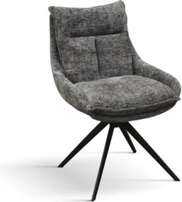 SET 2 Scaune Magnum, structura metalica, tesatura - STANDARD - GRI