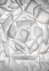 Aplica design unicat realizata manual Clizia Mini White, 32cm