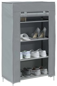 vidaXL Dulap pantofi gri 60,5x30x97 cm țesătură nețesă