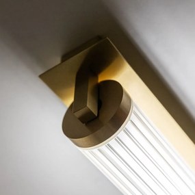 Aplica de perete LED smart cu telecomanda COMO alama periata
