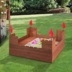 Sandbox în formă de castel