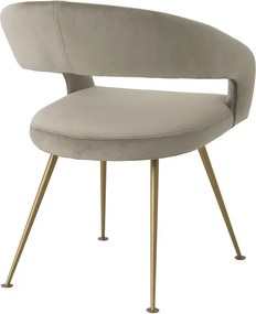 Scaun design elegant LUX Bravo, savona greige 116144 HZ