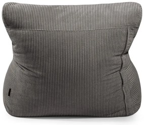 Fotoliu bean bag crem cu tapițerie din catifea reiată Lounge 100 – SLOWDOWN