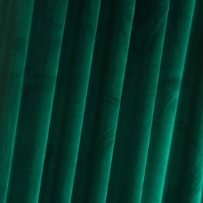 Set draperii din catifea cu rejansa din bumbac tip fagure, Madison, densitate 700 g/ml, Sacramento Green, 2 buc