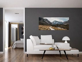 Tablou - Poteca în valea muntelui Mt. Cook (120x50 cm)