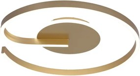 Plafonieră LED LORENZO, 22W, 230V, Ø 50 cm, auriu