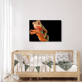 Tablou cu cameleon pe creangă (90x60 cm)