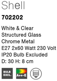Plafoniera design modern 30cm Shell NVL-702202