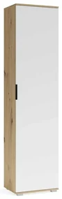 Dulap pentru hol Walker 50 cm, stejar artisan / alb