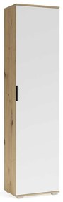 Dulap pentru hol Walker 50 cm, stejar artisan / alb