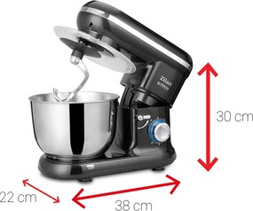 Multi-mixer Hurricane Zilan ZLN3185,negru 6 trepte + puls, 4.5L., 1000W,