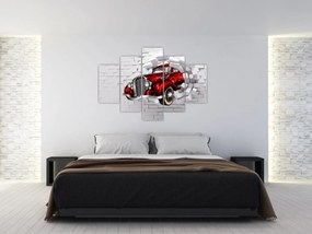 Tablou - Mașină roșie (150x105 cm)
