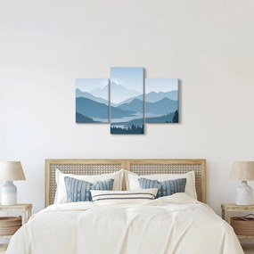Tablou - Munții cu privirea graficeanului (90x60 cm)