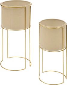 Stâlpi metalici pentru flori ZIGY, 2 suporturi